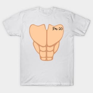 Six Pack I'm 20th Birthday Funny Men T-Shirt